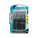 Promarx Semi-Retractable BP Pens - 8ct