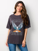 WOMEN'S SHORT SLEEVE GRAPHIC TOP