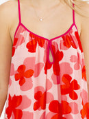 WOMEN'S SLEEVELESS OPEN BACK TIERED FLORAL PRINT MAXI DRESS