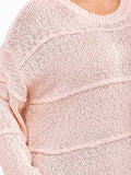 PLUS SIZE LONG SLEEVE KNIT PULLOVER SWEATER