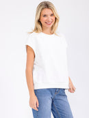 WOMEN'S SHORT SLEEVE SOLID BASIC TOP