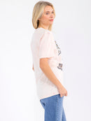 WOMEN'S SHORT SLEEVE GRAPHIC BASIC TOP