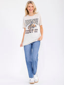 WOMEN'S SHORT SLEEVE GRAPHIC BASIC TOP