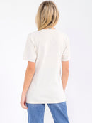 WOMEN'S SHORT SLEEVE GRAPHIC BASIC TOP
