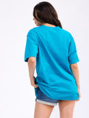 WOMEN'S SHORT SLEEVE LOOSE FIT GRAPHIC TOP