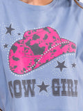WOMEN'S SHORT SLEEVE LOOSE FIT GRAPHIC TOP