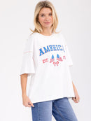 WOMEN'S SHORT SLEEVE GRAPHIC TOP