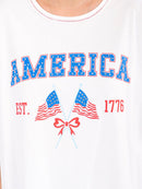 WOMEN'S SHORT SLEEVE GRAPHIC TOP