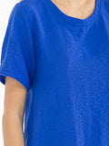WOMEN'S SHORT SLEEVE SOLID BLOUSE