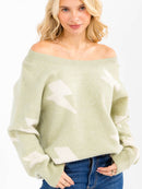 WOMEN'S LONG SLEEVE OVERSIZED PULLOVER SWEATER