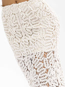 WOMEN'S ELASTIC WAIST ALL OVER CROCHET MIDI SKIRT