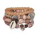 Butterfly N Shell Charm Ball Bracelet BR2521-50 (12PC)