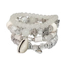 Butterfly N Shell Charm Ball Bracelet BR2521-50 (12PC)