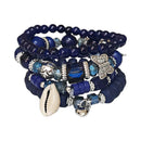 Butterfly N Shell Charm Ball Bracelet BR2521-50 (12PC)