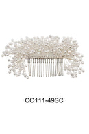 Pearl Decor Tiara Hair Comb CO111-49 (3PC)