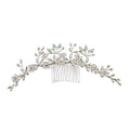 Crystal Flower Decor Tiara Hair Comb CO111-50 (3pc)