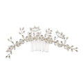 Crystal Flower Decor Tiara Hair Comb CO111-50 (3pc)