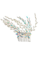 Pearl Crystal Decor Tiara Hair Comb CO111-51 (3pc)