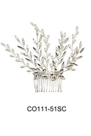 Pearl Crystal Decor Tiara Hair Comb CO111-51 (3pc)