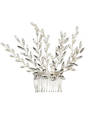 Pearl Crystal Decor Tiara Hair Comb CO111-51 (3pc)
