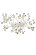 Pearl Flower Decor Tiara Hair Comb CO111-52 (3pc)