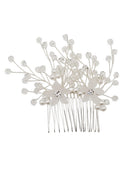 Pearl Flower Decor Tiara Hair Comb CO111-53 (3pc)