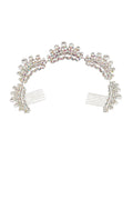 Pearl Rhinestone Decor Tiara Hair Comb CO111-63 (3pc)