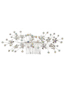Crystal Flower Decor Tiara Hair Comb CO1113-55 (3pc)