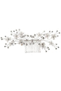 Crystal Flower Decor Tiara Hair Comb CO1113-55 (3pc)