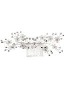 Crystal Flower Decor Tiara Hair Comb CO1113-55 (3pc)