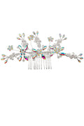Crystal Flower Decor Tiara Hair Comb CO1113-61 (3pc)