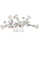 Crystal Flower Decor Tiara Hair Comb CO1113-61 (3pc)