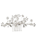 Crystal Flower Decor Tiara Hair Comb CO1113-61 (3pc)