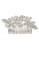 Rhinestone Flower Decor Tiara Hair Comb CO1113-66 (3pc)