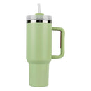 40oz Stainless Steel Tumbler With Handle, Straw, Lid CP4417-1.(6pc)