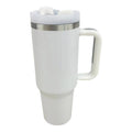 40oz Stainless Steel Tumbler With Handle, Straw, Lid CP4417-1.(6pc)