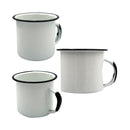 Cinsa White - Black Rim Mug - 12oz