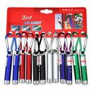 3in1 Mini Flashlight Keychain LED Light