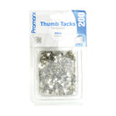 Promarx Thumb Tack Silver, 200ct