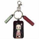 DEMON SLAYER - NEZUKO KAMADO THREE CHARM ENAMEL KEYCHAIN
