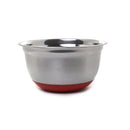 Stainless Steel Mixing Bowl with Red Silicon Base - 3qt, 179g