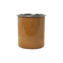 Stainless Steel Speckled Utensil Crock in Yellow - 5.31x6.30