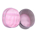 Vegan Leather Polk Dot  Print Cosmetic Case Travel BAG FB211. (2PC)
