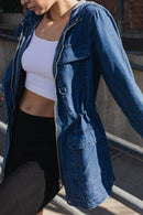 (PRE PACK) Hooded Chambray Utility Jacket EJ2015