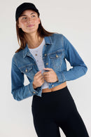 (PRE PACK) Basic Crop Denim Jacket EJ2056 MEDIUM