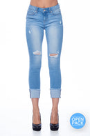 (OPEN PACK) Cuffed Ankle Grazer Skinny Jeans WEP3073