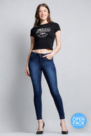 (OPEN PACK) Mid Rise Push Up Ankle Skinny Jeans WEP3106