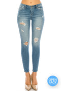 (OPEN PACK) Distressed Ankle Skinny Jeans WEP3127