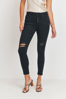 (PRE PACK) 5-Button Distressed Ankle Skinny Jeans EP3203