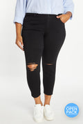 (OPEN PACK) Plus size Distressed Ankle Grazer WEP3282XL